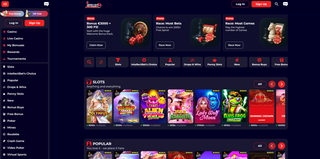 IntellectBet Casino uden rofus