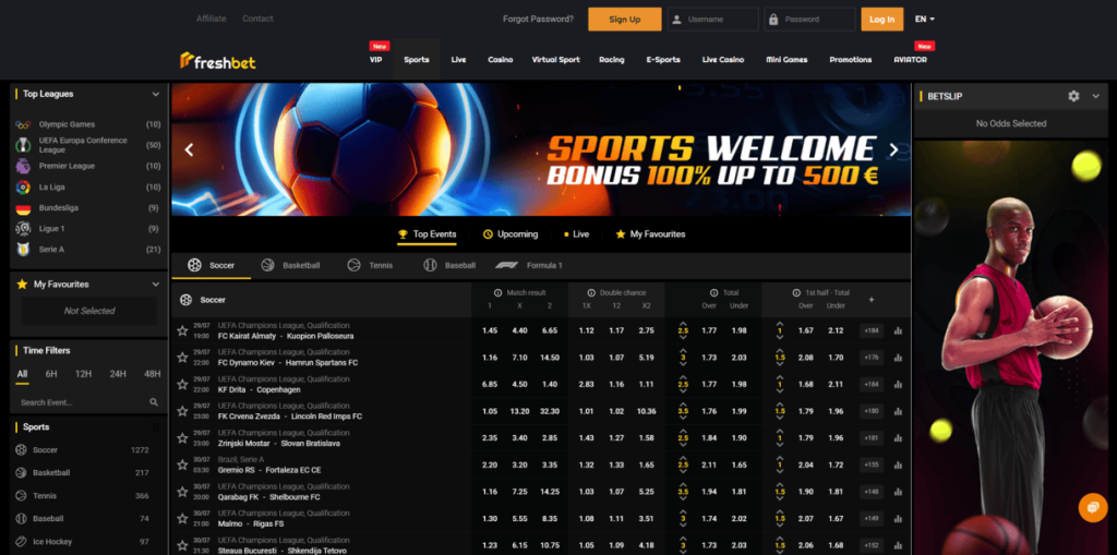 Freshbet Bedste betting sider uden ROFUS