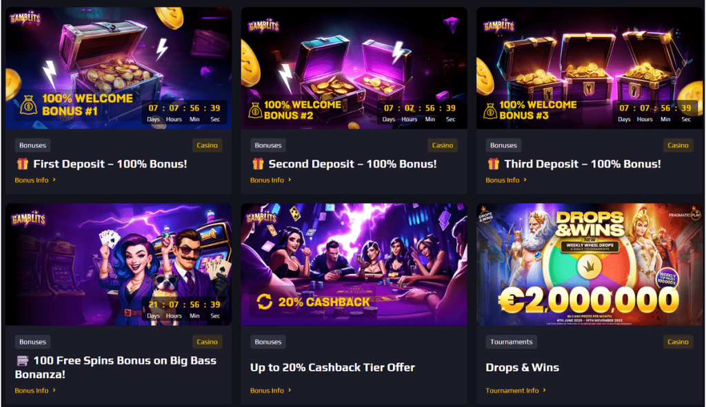 Gamblits Casino Bonusser