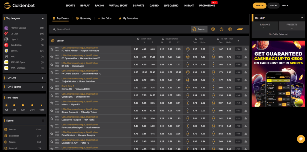 Goldenbet – Bedst til kombination af casino og sportsbook