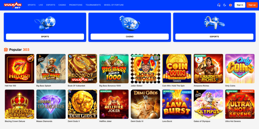 VulkanBet Casino Anmeldelse – Casino Uden Dansk Licens
