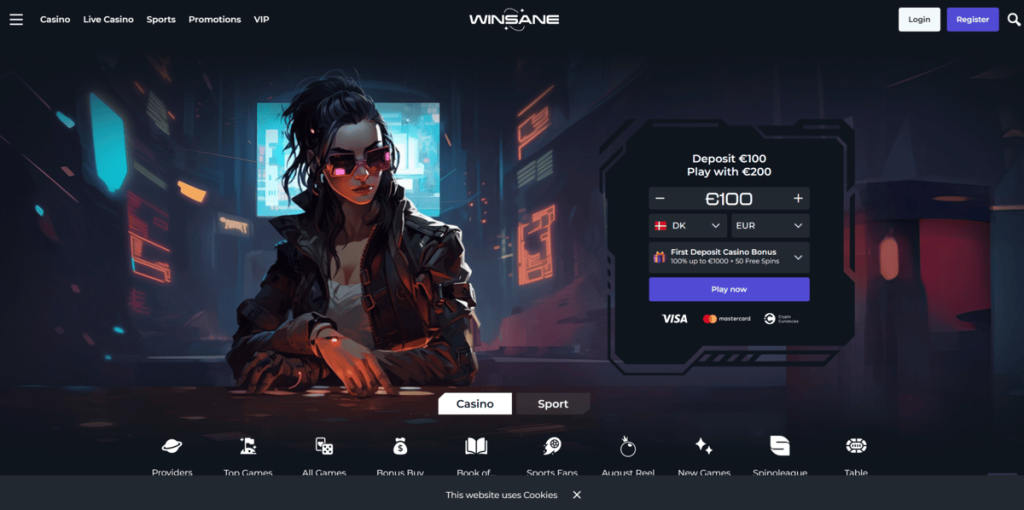 Winsane Casino Anmeldelse – Casino Uden Dansk Licens